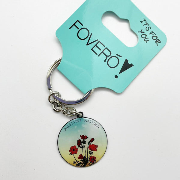 Keychain - Anemone Flower